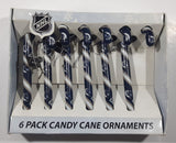 Forever Collectibles NHL Vancouver Canucks 6 Pack Candy Cane Ornaments New in Box