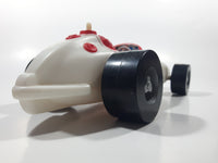 Vintage 1989 Kenner Columbia Pictures Ghostbusters Ecto 500 White Plastic Toy Car Vehicle Missing Parts