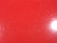 Vintage Melamin 15" Red Round Beverage Serving Tray Made in Sweden