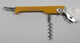 ABA Italy Marquis Wine Cellars Yellow Corkscrew Bottle Opener Bar Multi-Tool Accessory