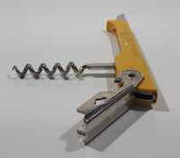 ABA Italy Marquis Wine Cellars Yellow Corkscrew Bottle Opener Bar Multi-Tool Accessory