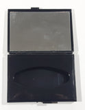 Vintage Japanese Style Hand Painted Flowers Black Plastic Tissue Holder Mirror Compact Box