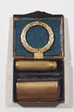 Vintage The Laurel Ladies Boudoir Safety Razor Miniature Gold Tone Metal Shaving Razor with Box