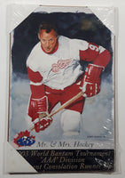 2003 World Bantam Tournament "AAA" Division "A" Event Consolation Champions Mr. & Mrs. Hockey Gordie Howe by Glen Green 10 7/8" x 16 7/8" Hardboard Wood Wall Plaque New in Packaging