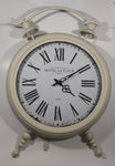 16 St. Charles Place Hotel La Fleur Paris 1825 Cream White Large 18 1/4" x 26" Twin Bell Clock