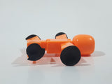 Orange 2 1/4" Tall Plastic Figure with Suction Cup Hands and Feet