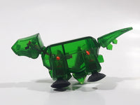 Green Dinosaur 3 3/4" Long Plastic Figure with Suction Cup Hands and Feet