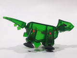 Green Dinosaur 3 3/4" Long Plastic Figure with Suction Cup Hands and Feet