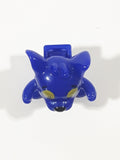 Blue Character with Opening Mouth 1 1/4" Tall Plastic Toy Figure