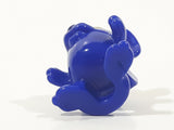 Blue Character with Opening Mouth 1 1/4" Tall Plastic Toy Figure