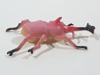 Pink and Black Six Legged Insect Bug 2 5/8" Long Toy Figure