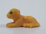 Kinder Suprise Lion Cub Laying Plastic 1 1/2" Long Toy Animal Figure