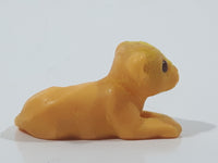 Kinder Suprise Lion Cub Laying Plastic 1 1/2" Long Toy Animal Figure