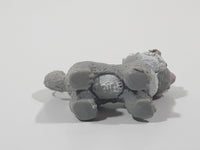 Grey Kitty Cat Kitten 1 1/4" Long Toy Animal Figure