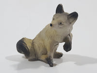 Sitting Fox 1 1/2" Tall Toy Animal Figure Made in Hong Kong