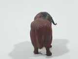 Vintage Bison Buffalo 2" Long Toy Animal Figure Made in Hong Kong