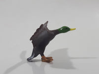 Mallard Duck with Wings Spread 3 1/2" Wide Toy Bird Figure