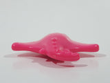 Bright Pink Manta Ray 2 1/4" Long Plastic Toy Animal Figure with Magnet Mouth