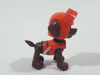 Nickelodeon Paw Patrol Zuma Sea Patrol Brown Dog Orange Outfit 2 1/2" Tall Plastic Toy Action Figure