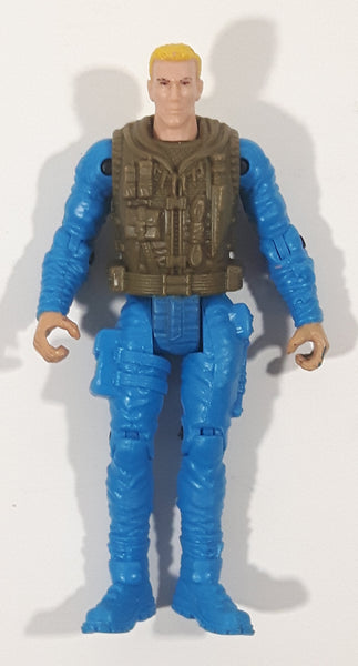 Special Forces Soldier Blue 4 1/4" Tall Toy Action Figure