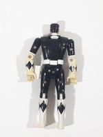 1993 Bandai Mighty Morphin' Power Rangers Flip Head Zack Taylor Black Costume 5 1/4" Tall Toy Action Figure