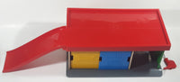 IKEA Lillabo Plastic and Wood Parking Garage Play Set with Vehicles