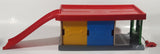 IKEA Lillabo Plastic and Wood Parking Garage Play Set with Vehicles