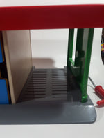 IKEA Lillabo Plastic and Wood Parking Garage Play Set with Vehicles