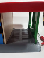 IKEA Lillabo Plastic and Wood Parking Garage Play Set with Vehicles