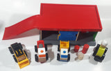 IKEA Lillabo Plastic and Wood Parking Garage Play Set with Vehicles