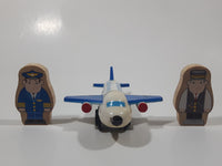 2011 KidKraft Wood and Plastic Airplane Jet with Pilot and Other Figure