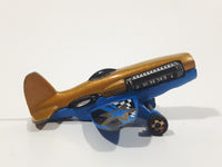 2015 Hot Wheels HW Off-Road: Sky Show Mad Propz Metalflake Gold Die Cast Toy Airplane