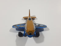 2015 Hot Wheels HW Off-Road: Sky Show Mad Propz Metalflake Gold Die Cast Toy Airplane