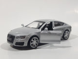 MSZ Audi A7 Silver 1:43 Scale Pull Back Die Cast Toy Car Vehicle with Opening Doors