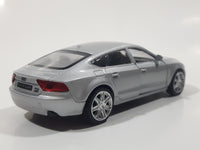 MSZ Audi A7 Silver 1:43 Scale Pull Back Die Cast Toy Car Vehicle with Opening Doors