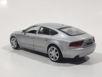 MSZ Audi A7 Silver 1:43 Scale Pull Back Die Cast Toy Car Vehicle with Opening Doors