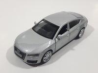 MSZ Audi A7 Silver 1:43 Scale Pull Back Die Cast Toy Car Vehicle with Opening Doors