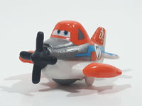 Disney Planes Dusty Crophopper Airplane Orange and White #7 Roller Ball Die Cast Toy Aircraft Vehicle