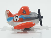 Disney Planes Dusty Crophopper Airplane Orange and White #7 Roller Ball Die Cast Toy Aircraft Vehicle