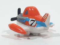 Disney Planes Dusty Crophopper Airplane Orange and White #7 Roller Ball Die Cast Toy Aircraft Vehicle