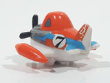 Disney Planes Dusty Crophopper Airplane Orange and White #7 Roller Ball Die Cast Toy Aircraft Vehicle