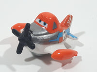 Disney Planes Dusty Crophopper Airplane Orange and White #7 Roller Ball Die Cast Toy Aircraft Vehicle