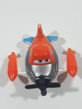 Disney Planes Dusty Crophopper Airplane Orange and White #7 Roller Ball Die Cast Toy Aircraft Vehicle