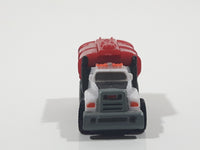 Tonka Tinys Tanker Truck White and Red Micro Miniature Die Cast Toy Car Vehicle