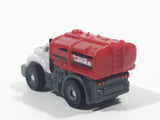 Tonka Tinys Tanker Truck White and Red Micro Miniature Die Cast Toy Car Vehicle