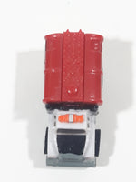 Tonka Tinys Tanker Truck White and Red Micro Miniature Die Cast Toy Car Vehicle
