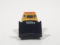 Tonka Tinys Bull Dozer Yellow Micro Miniature Die Cast Toy Construction Equipment Vehicle