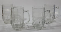 Set of 4 Vintage Moosehead Beer Canadian Lager "Royal Canadian Legion 34" 4 5/8" Tall Glass Beer Mug Cups