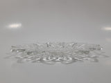 Vintage Pointed Edge Sunburst Flower Pattern 6 1/2" Depression Glass Plate Dish