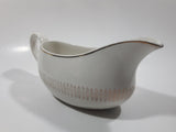 Antique Royal Knight Staffordshire England Traditional Dinnerware 22KT Gold Decorated White Gravy Boat